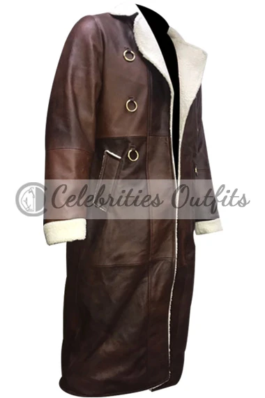 Charlie Hunnam King Arthur Legend of the Sword Brown Leather Coat charlie-hunnam-legend-the-sword-coat