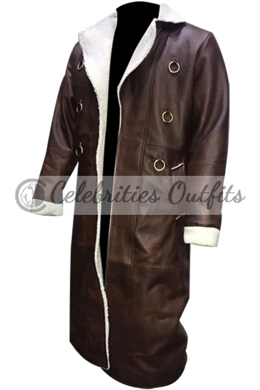 Charlie Hunnam King Arthur Legend of the Sword Brown Leather Coat charlie-hunnam-legend-the-sword-coat