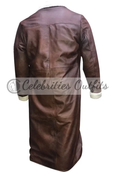 Charlie Hunnam King Arthur Legend of the Sword Brown Leather Coat charlie-hunnam-legend-the-sword-coat