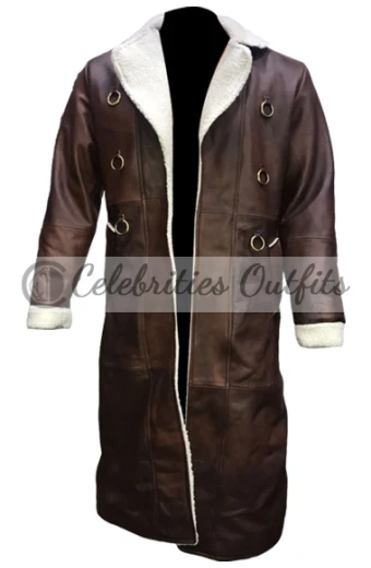 Charlie Hunnam King Arthur Legend of the Sword Brown Leather Coat charlie-hunnam-legend-the-sword-coat
