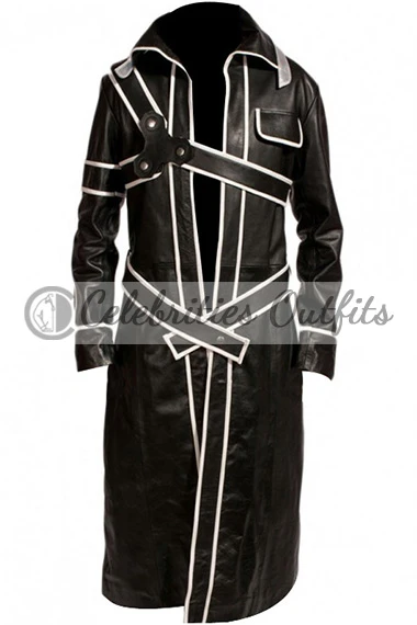 Kirito Sword Art Online Kirigaya Kazuto Black Cosplay Coat