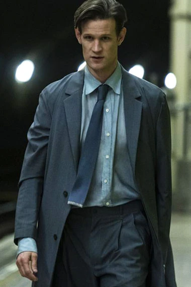 Morbius Loxias Crown Matt Smith Grey Wool Trench Long Coat