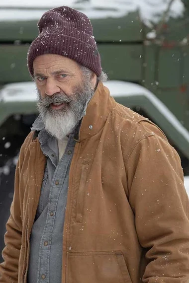 Chris Cringle Mel Gerard Gibson Fatman Brown Cotton Jacket