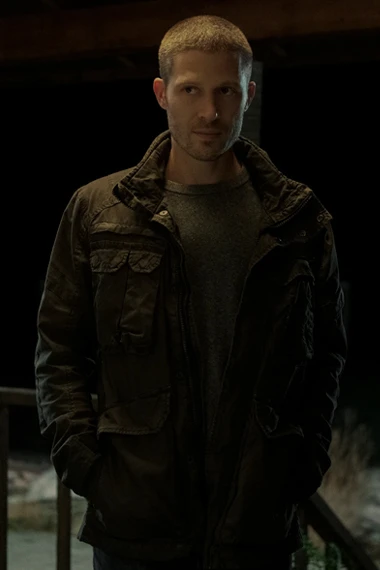 Zach Gilford Midnight Mass Riley Flynn Cotton Jacket