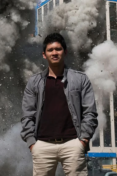 Iko Uwais Mile 22 Li Noor Grey Bomber Jacket