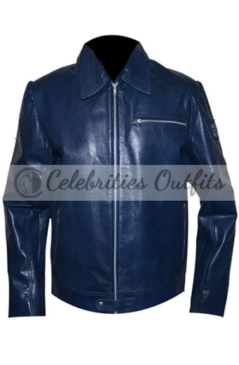 Tobey Marshall Aaron Paul Need for Speed Blue Bomber Jacket aaron-paul-need-for-speed-blue-jacket