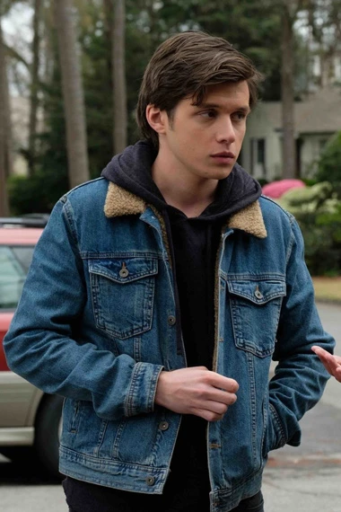 Simon Spier Love Simon Nick Robinson Blue Denim Jacket