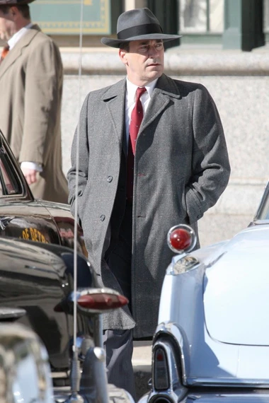 Jon Hamm No Sudden Move Joe Finney Grey Trench Coat