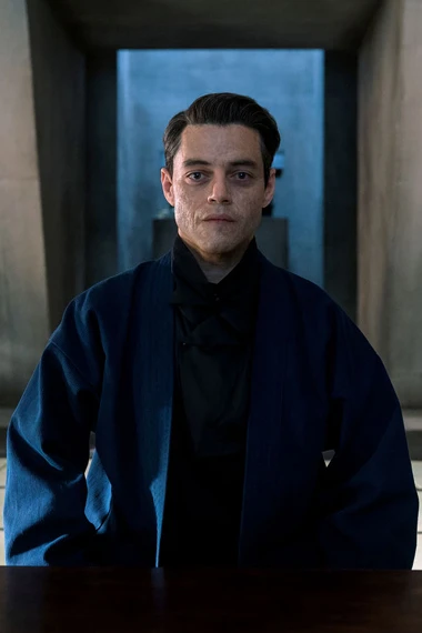 Rami Malek No Time To Die Lyutsifer Safin Blue Coat