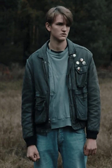 Ulrich Nielsen Dark Oliver Masucci Black Leather Jacket