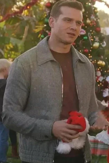Oliver Stark Evan Buckley 9-1-1 TV Series Grey Wool Jacket
