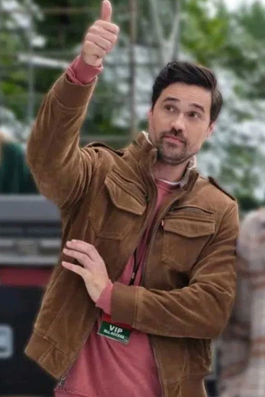 One December Night Brett Dalton Brown Suede Jacket