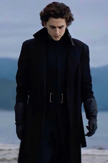 Dune Paul Atreides Timothée Chalamet Black Wool Coat