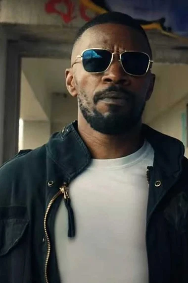 Art Project Power Jamie Foxx Bomber Black Cotton Jacket