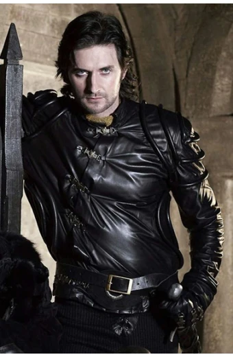 Richar Armitage Robin Hood Black Leather Jacket robin-hood-richard-armitage-jacket