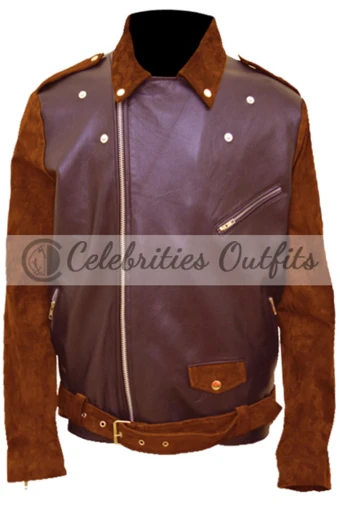 Biker Billy Connolly's Route 66 Brown Jacket billy-connollys-route66-biker-brown-jacket