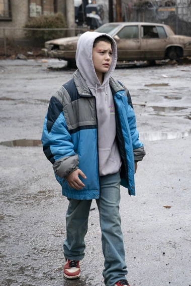 Javon Walton Samaritan Sam Cleary Blue Puffer Jacket