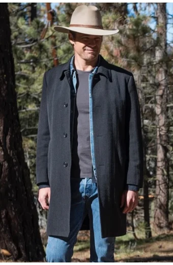 Timothy Olyphant Justified Black Wool Coat justified-raylan-givens-black-coat