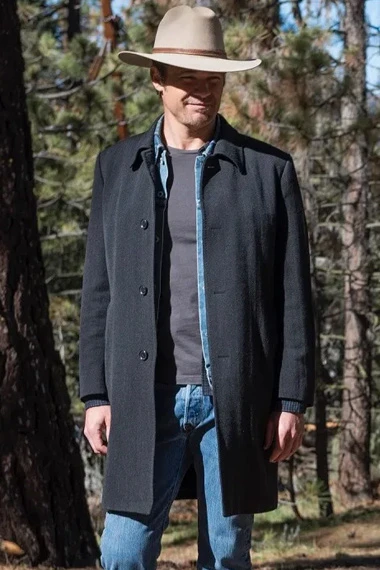 Timothy Olyphant Justified Raylan Givens Wool Coat