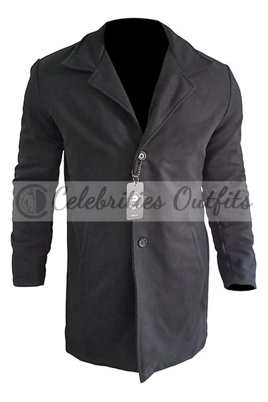 Timothy Olyphant Justified Black Wool Coat justified-raylan-givens-black-coat