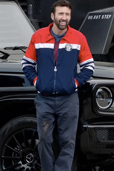Nicolas Cage The Unbearable Weight of Massive Bomber Jacket