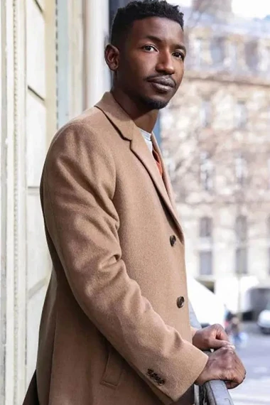 Mamoudou Athie Uncorked Elijah Beige Trench Coat