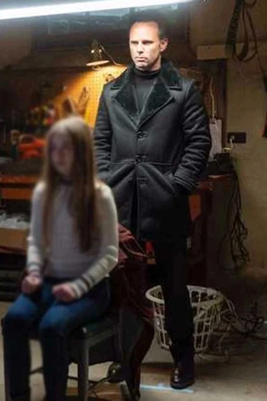 Skinny Man Fatman Walton Goggins Black Leather Trench Coat