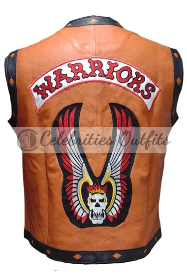 Ajax James Remar The Warriors Brown Cosplay Leather Vest warriors-ajax-vest-costume
