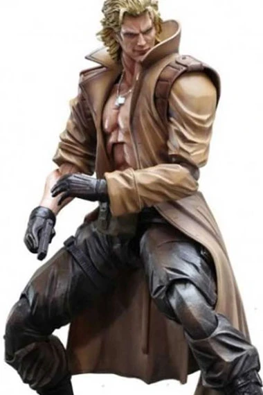 Metal Gear Solid Liquid Snake Brown Cosplay Long Leather Coat