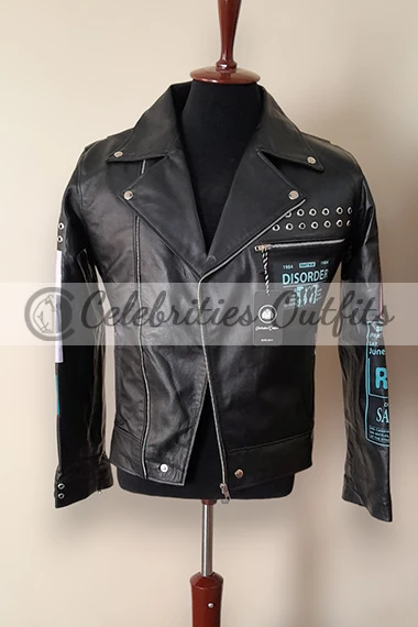 Bloody Valen­tine Machine Gun Kelly Black Leather Jacket