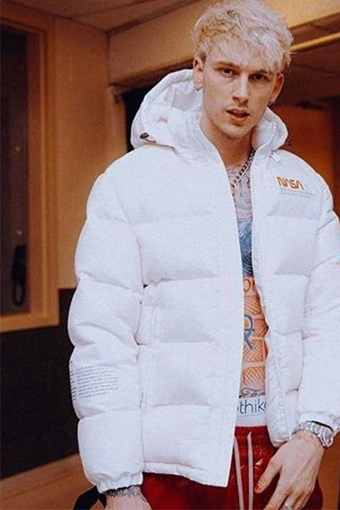 Machine Gun Kelly Heron Preston x NASA Space Puffer Jacket