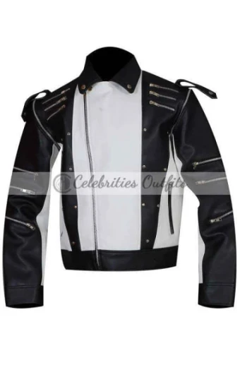 Michael Jackson Mens Pepsi Song Biker Black Leather Jacket michael-jackson-pepsi-jacket