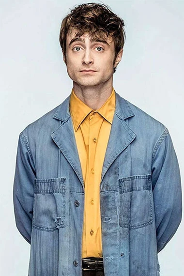 Ezekiel Brown Miracle Workers Daniel Radcliffe Blue Long Coat