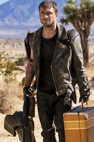 Miracle Workers Ezekiel Brown Daniel Radcliffe Biker Jacket