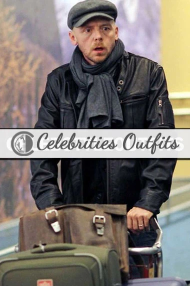 Mission Impossible Simon Pegg Benji Dunn Black Bomber Jacket