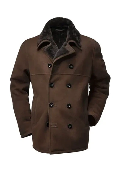 Moscow Money Heist Paco Tous Brown Suede Leather Trench Coat