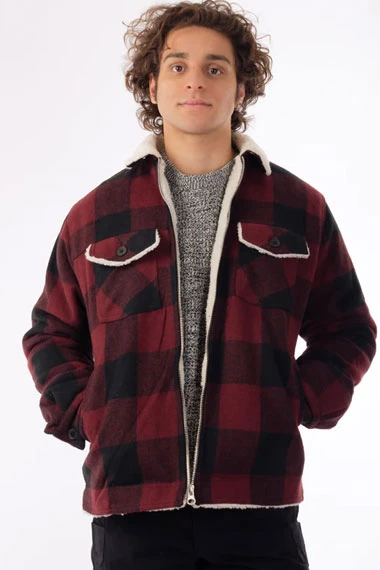 Tokyo Money Heist Ursula Corbero Red Plaid Flannel Jacket