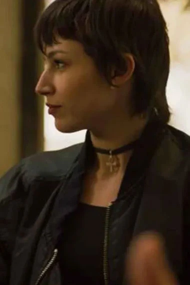 Money Heist Ursula Corbero Tokyo Bomber Black Parachute Jacket