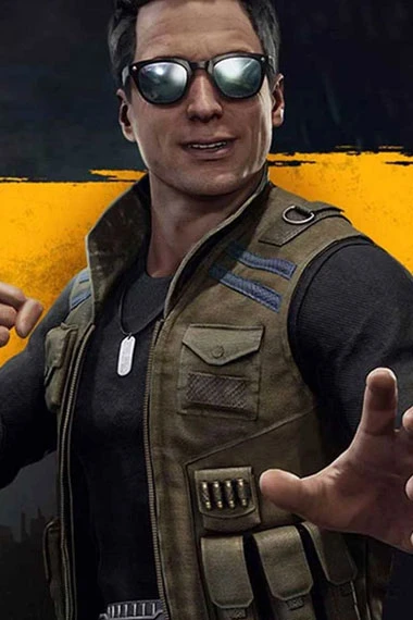Johnny Cage Mortal Kombat Military Grey Cosplay Cotton Vest