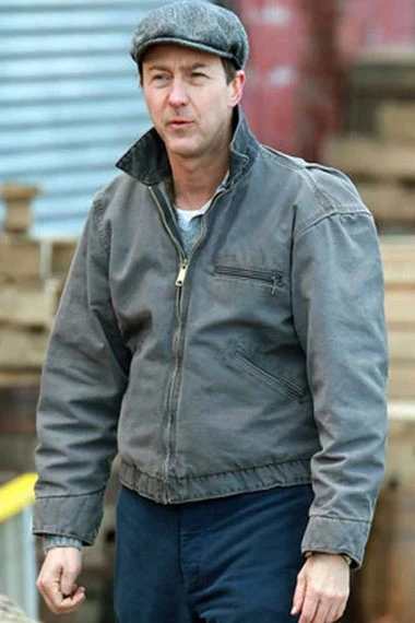Edward Norton Motherless Brooklyn Lionel Essrog Bomber Jacket