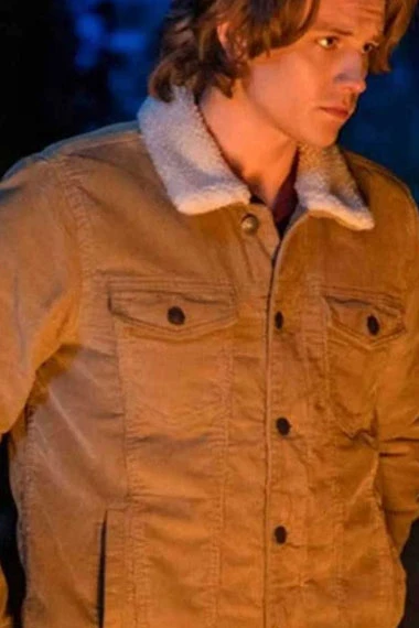 Alex Saxon Ace Nancy Drew Fur Collar Brown Denim Jacket