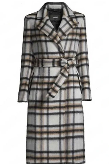 Nancy Drew Maddison Jaizani Bess Marvin Checked Trench Coat