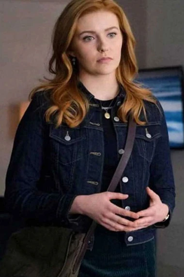 Kennedy McMann Nancy Drew TV Series Blue Denim Womens Jacket
