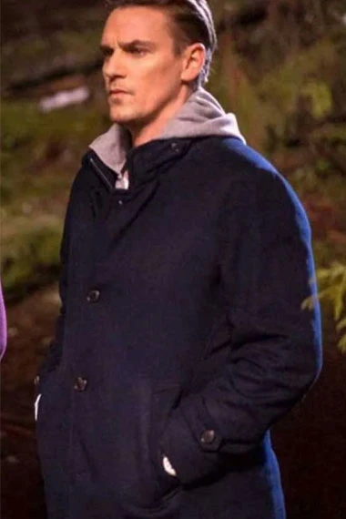 Carson Drew Nancy Drew TV Series Scott Wolf Blue Wool Coat