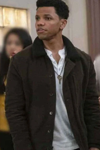 Tunji Kasim Ned Nickerson Nancy Drew TV Show Brown Wool Jacket
