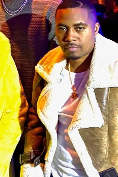 Casual Nas Street Mens Brown Leather Shearling Lined Jacket