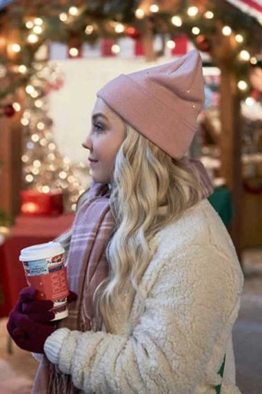Jessy Schram Vivienne Nashville Christmas Carol Bomber Jacket
