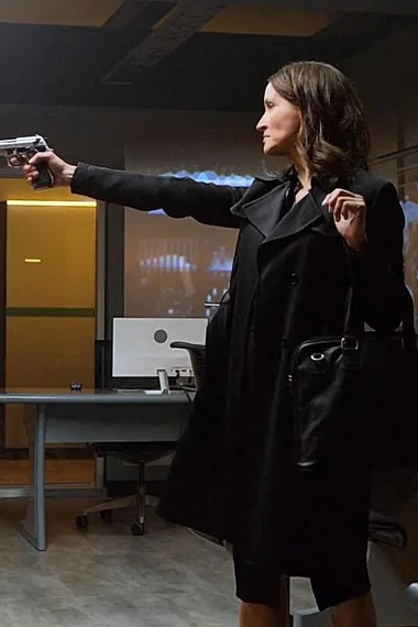 Michelle Nolden October Faction Hannah Mercer Trench Coat