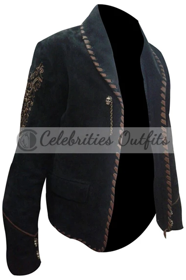 Once Upon A Time In Mexico El Mariachi Black Suede Jacket once-upon-a-time-in-mexico-el-mariachi-black-jacket