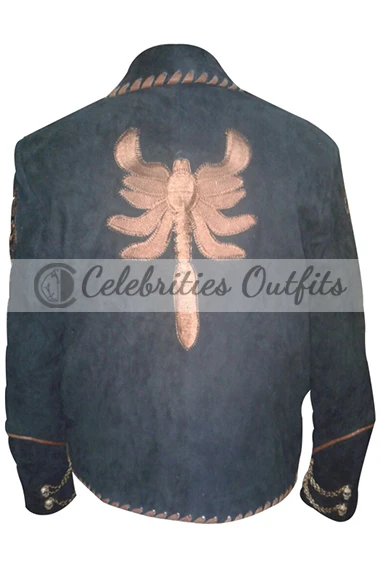 Once Upon A Time In Mexico El Mariachi Black Suede Jacket once-upon-a-time-in-mexico-el-mariachi-black-jacket